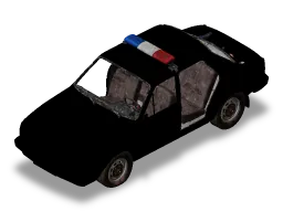 Police car on Sakhal in DayZ